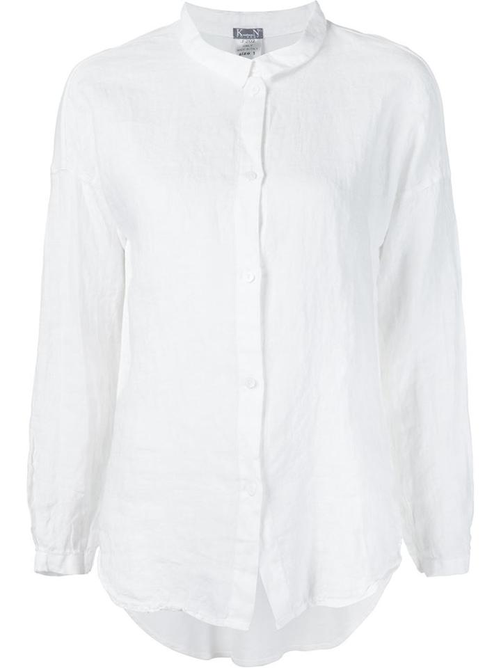 Kristensen Du Nord Tail Hem Textured Shirt