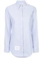 Thom Browne Classic Long Sleeve Button Down Shirt In Light Blue Oxford
