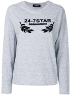 Dsquared2 - 24-7 Star Sweatshirt - Women - Cotton/viscose - M, Grey, Cotton/viscose