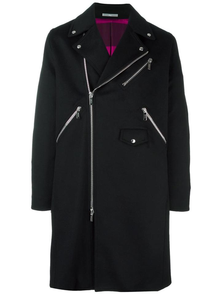 Dior Homme Double Breasted Coat - Black