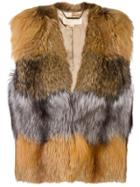 Michael Michael Kors Fox Fur Gilet - Nude & Neutrals