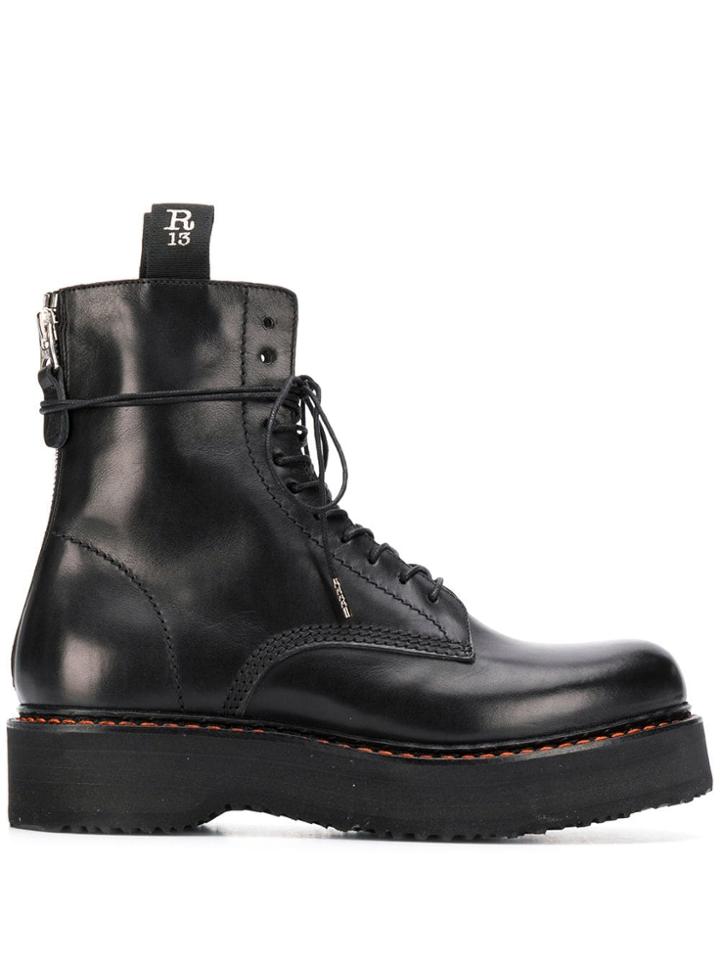 R13 Military Boots - Black