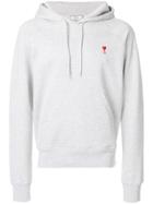 Ami Alexandre Mattiussi Logo Hoodie - Grey