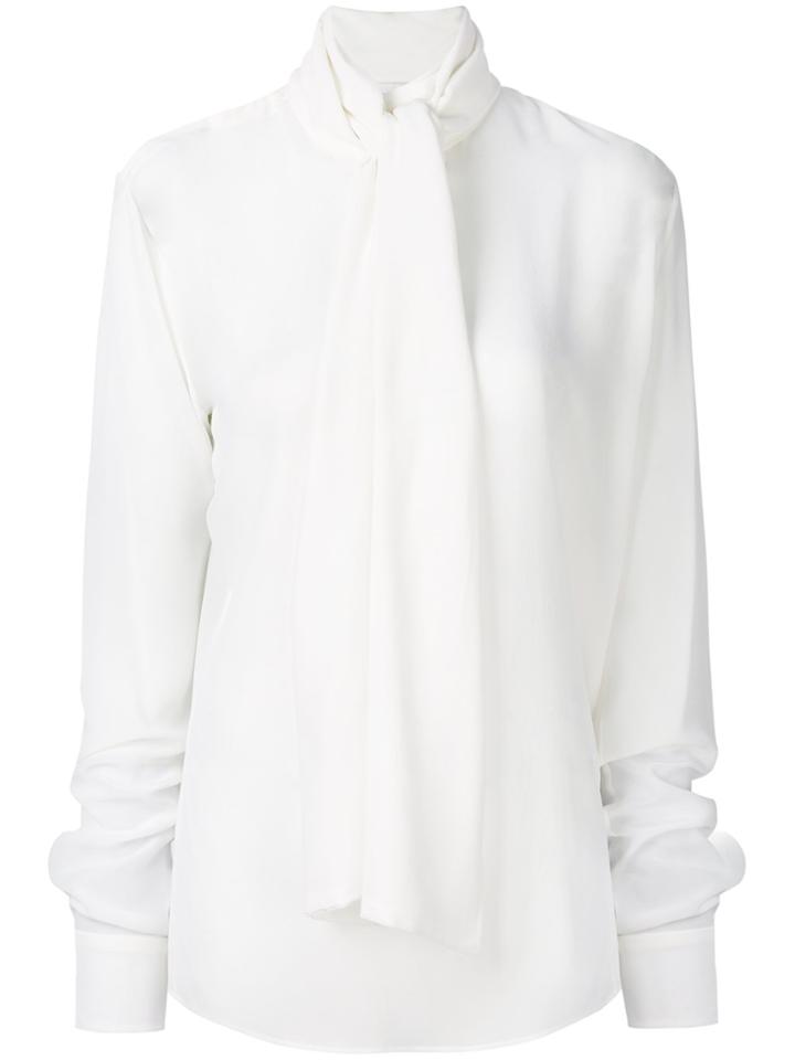 Faith Connexion Tie Neck Blouse - White