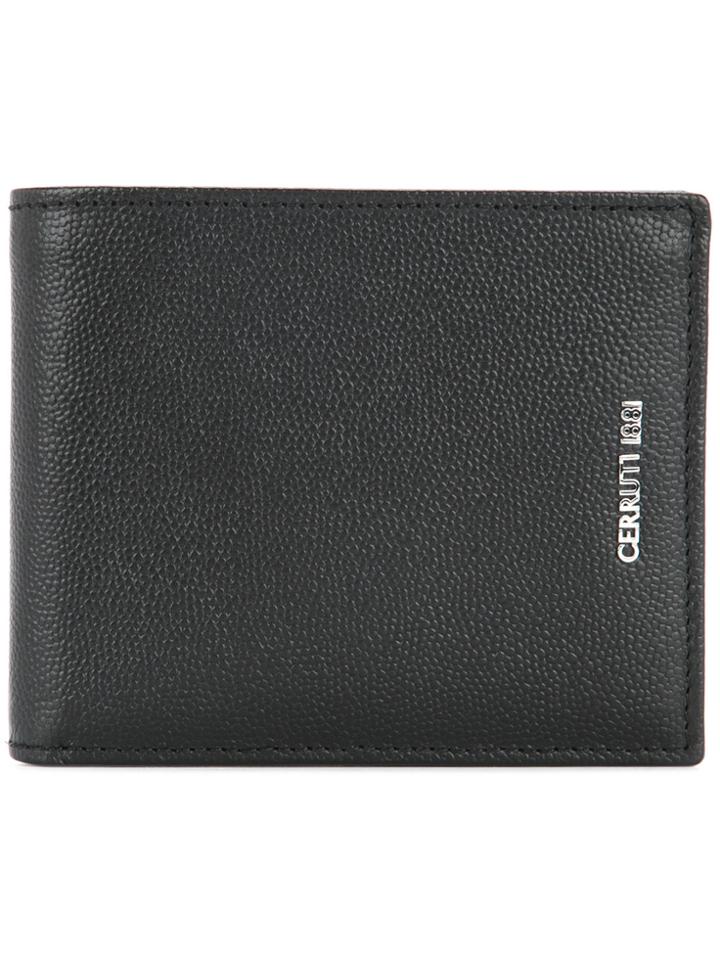 Cerruti 1881 Pebbled Logo Wallet - Black