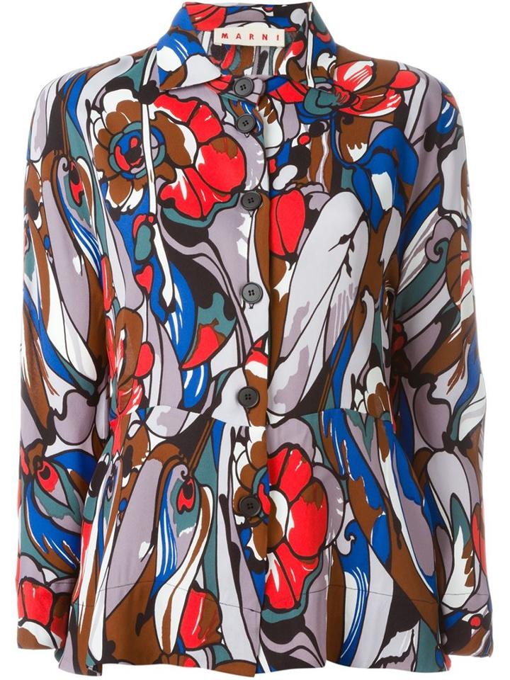 Marni 'lectric' Print Shirt