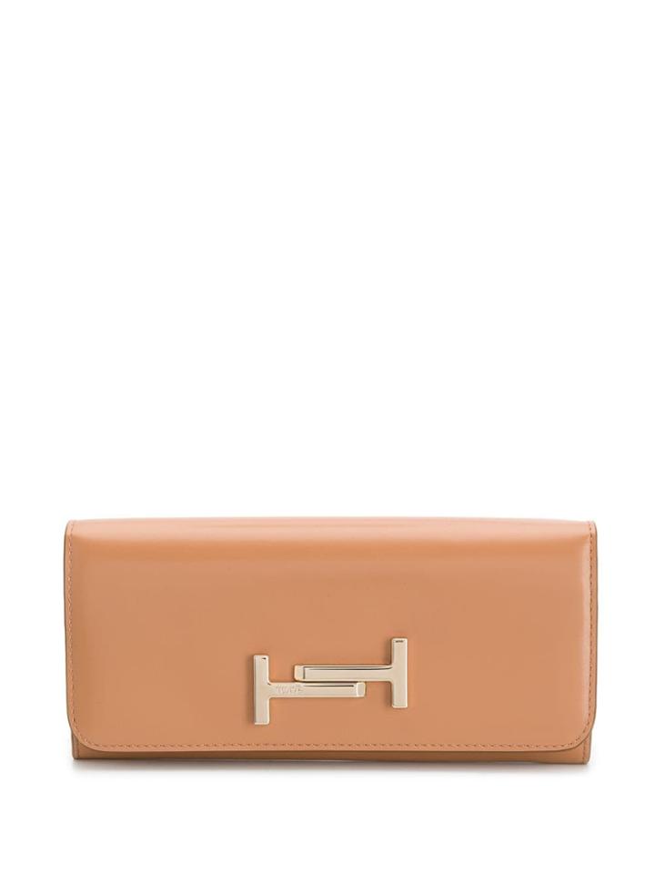 Tod's Logo Plaque Purse - Neutrals