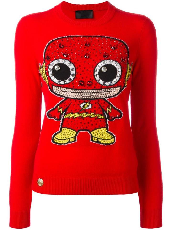 Philipp Plein Get Aware Jumper, Women's, Size: Medium, Red, Merino
