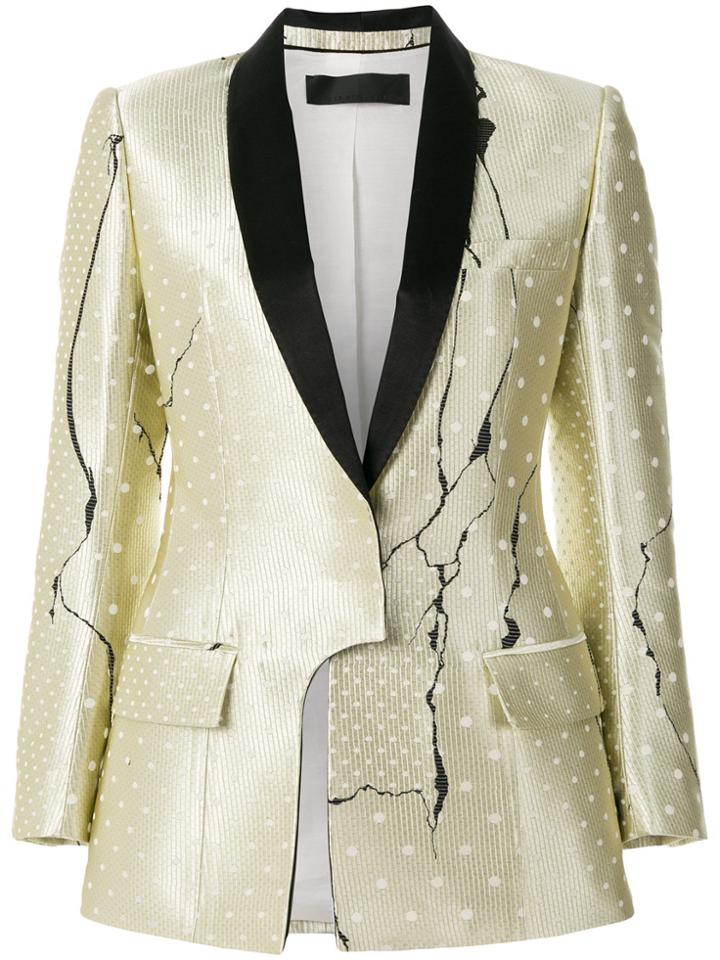 Haider Ackermann Polka Dot Patterned Blazer - Nude & Neutrals