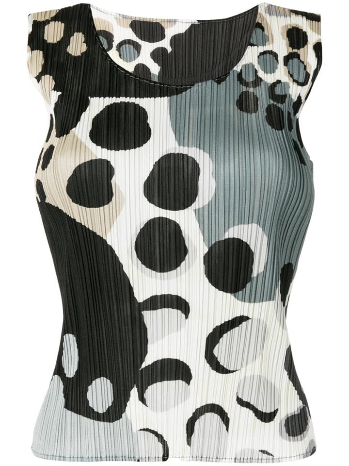 Pleats Please By Issey Miyake Printed Plissé Shell Top - Multicolour