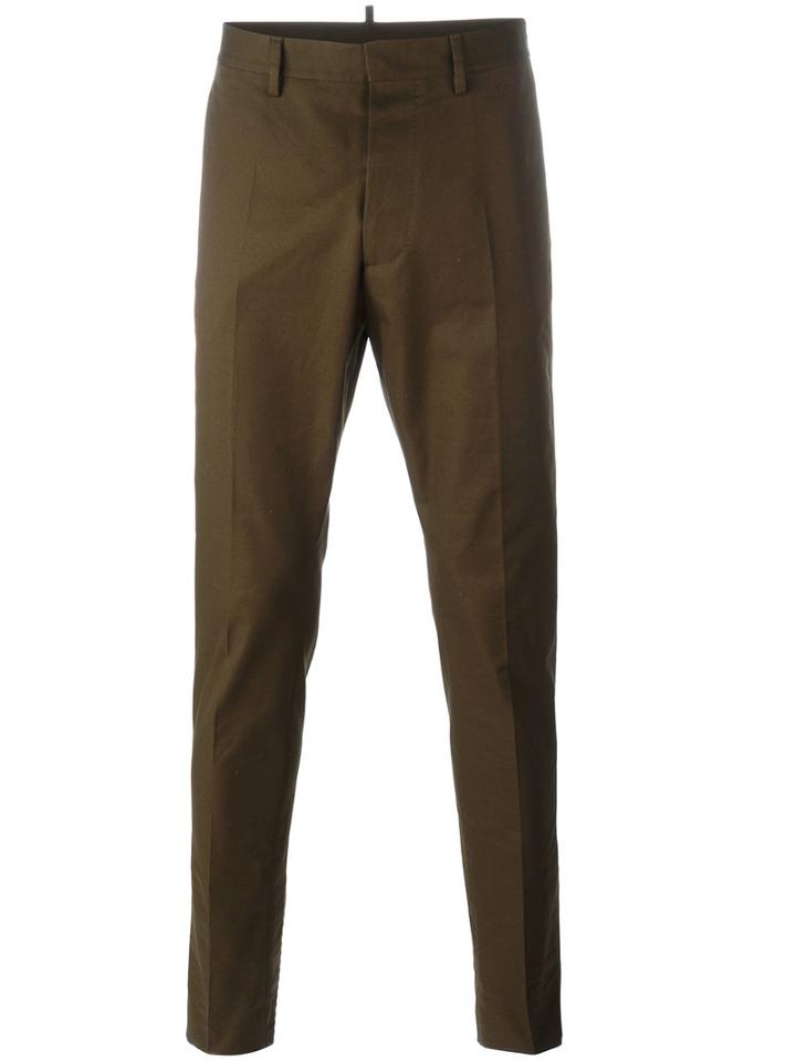 Dsquared2 Hockney Trousers, Men's, Size: 52, Green, Cotton
