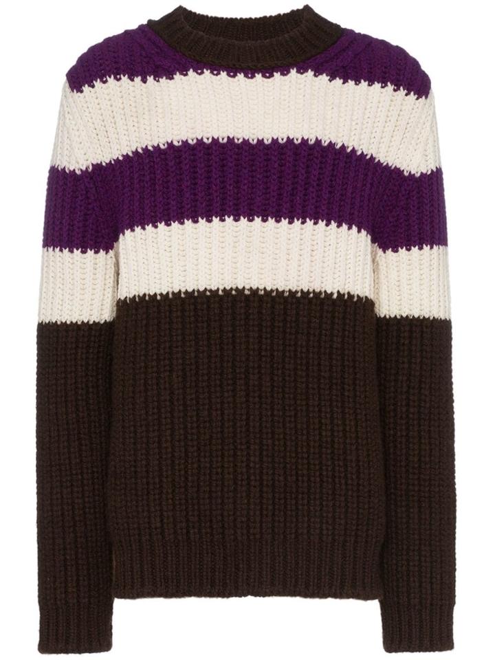 Calvin Klein 205w39nyc Horizontal Stripe Chunky Jumper - Unavailable