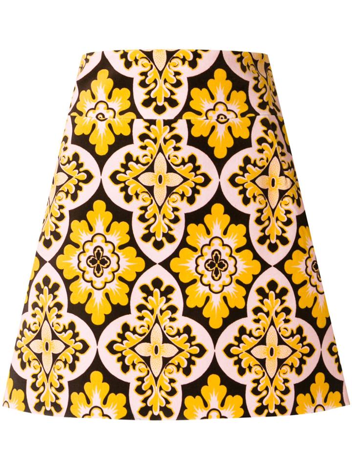 La Doublej Vintage Print Mini Skirt - Multicolour
