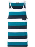 Ron Dorff Striped Tank Top - Blue