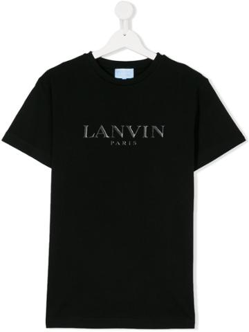 Lanvin Petite Logo Print T-shirt - Black