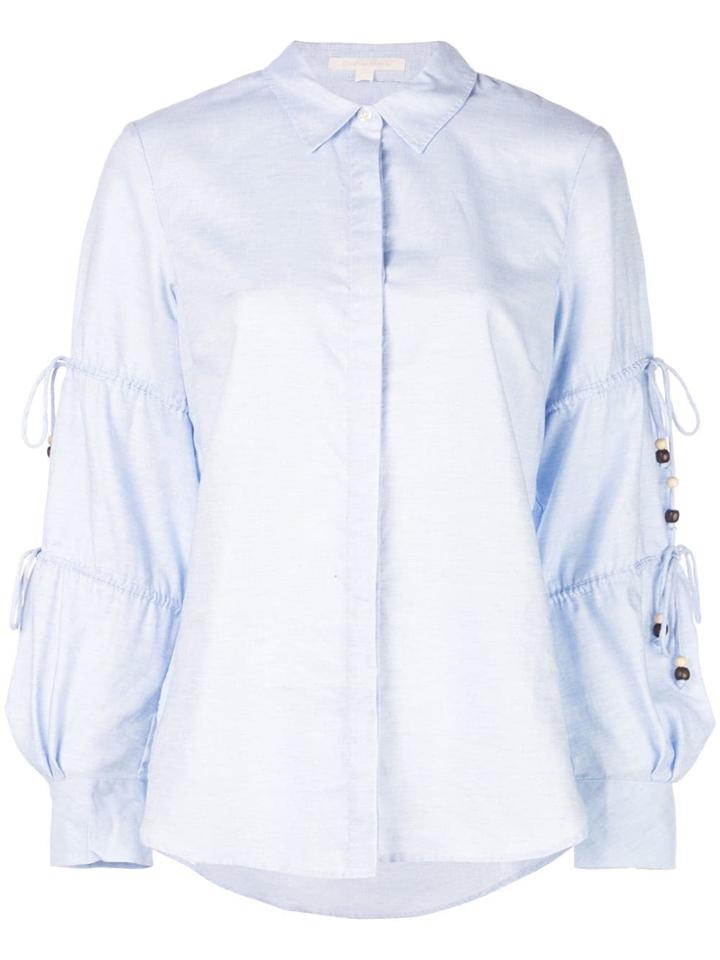 Jonathan Simkhai String Detail Shirt - Blue