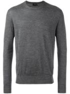 Jil Sander Crew Neck Jumper, Men's, Size: 50, Grey, Alpaca/silk