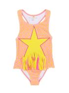 Stella Mccartney Kids Fringed Star Swimsuit - Pink