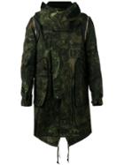 Givenchy - Printed Hooded Jacket - Men - Cotton/polyamide/polyester/viscose - 50, Green, Cotton/polyamide/polyester/viscose