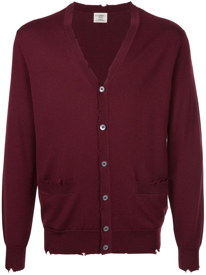 Kent & Curwen V-neck Cardigan - Red