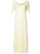 Pitusa Drawstring Sleeve Dress - Yellow