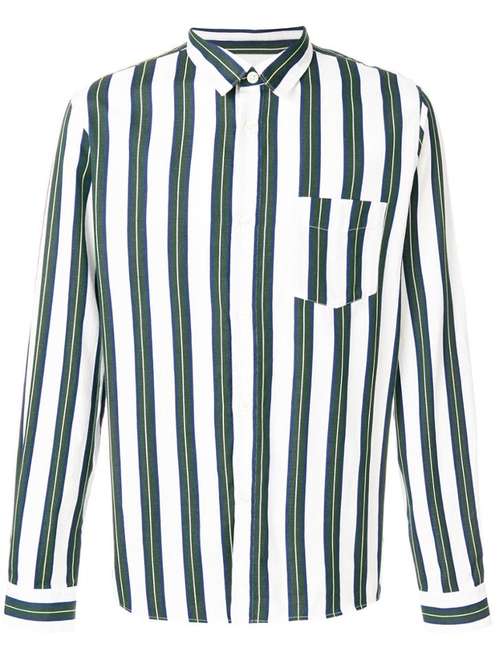 A.p.c. Large Stripes Shirt - White