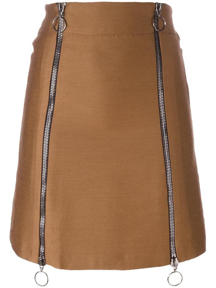 Etienne Deroeux 'leona' Skirt, Women's, Size: 36, Brown, Silk/polyester/acetate/bemberg