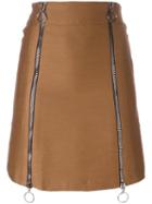 Etienne Deroeux 'leona' Skirt, Women's, Size: 36, Brown, Silk/polyester/acetate/bemberg