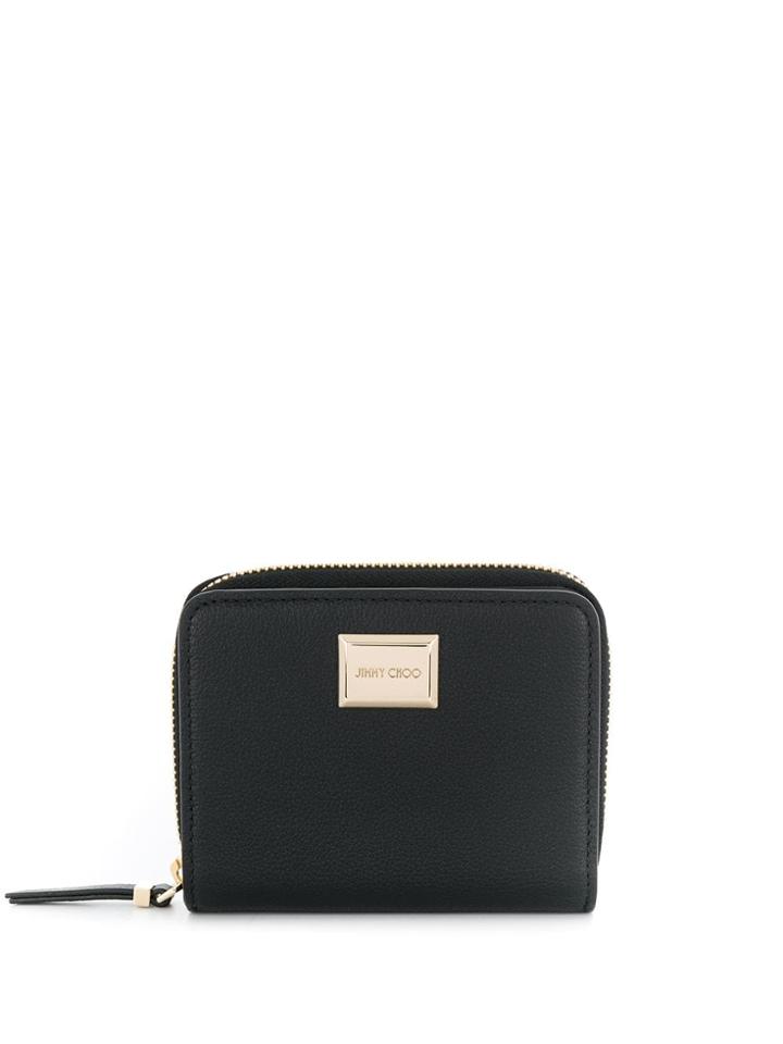 Jimmy Choo Zip-around Logo Wallet - Black