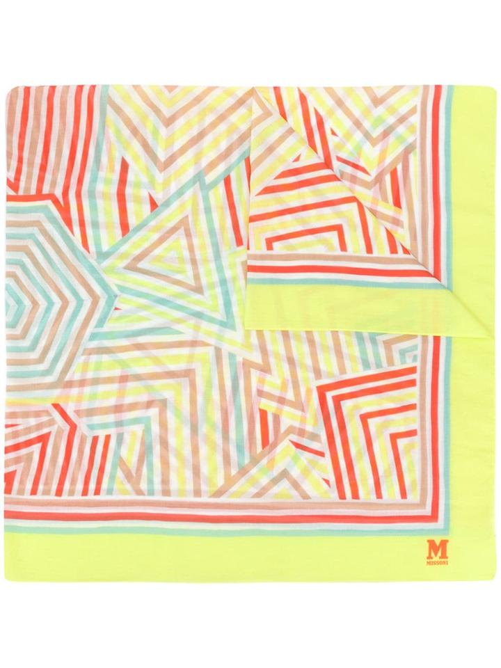 M Missoni Geo Print Scarf - Yellow