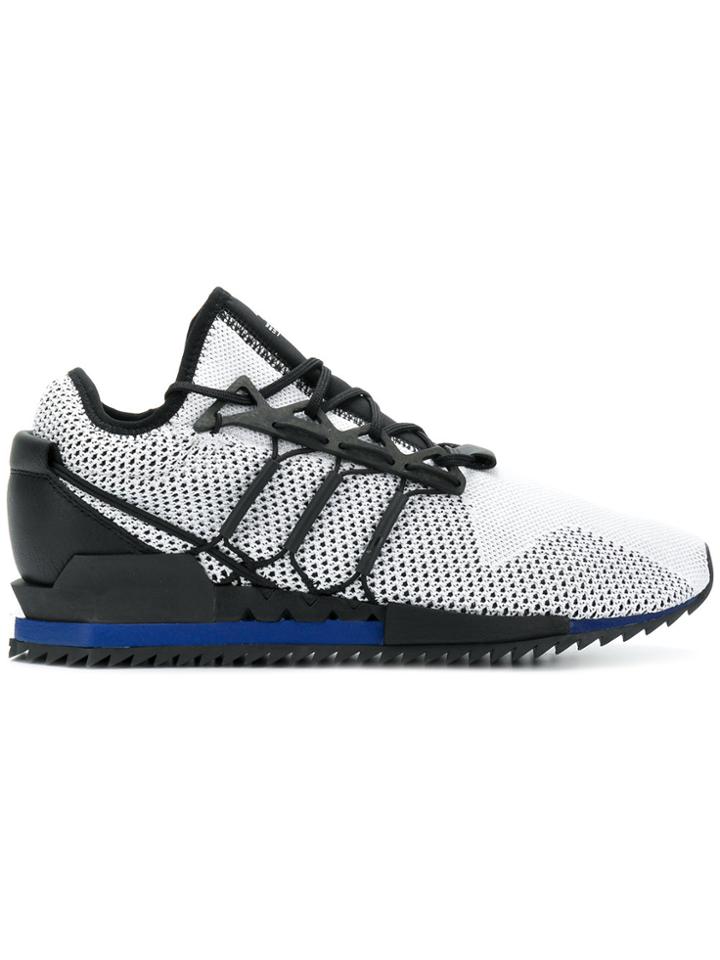 Y-3 Lace-up Mesh Sneakers - White