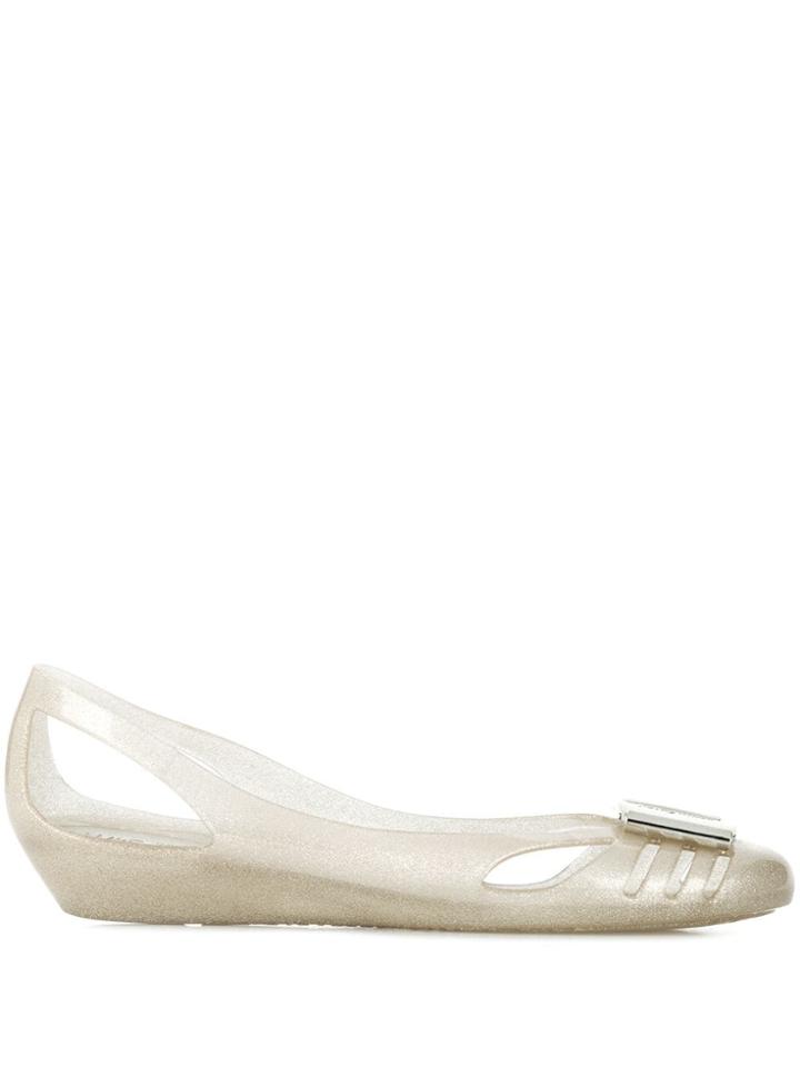 Salvatore Ferragamo Bermuda Ballerina Shoes - Grey
