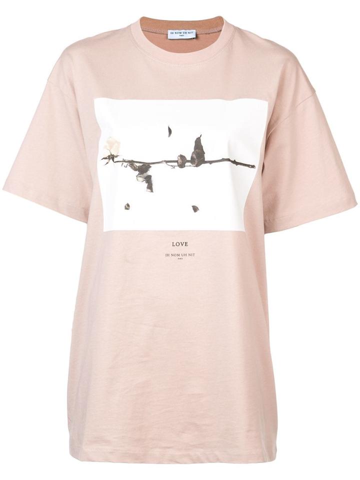 Ih Nom Uh Nit Rose Print T-shirt - Pink