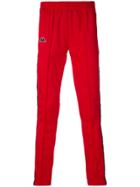Kappa Side Stripe Track Pants - Red