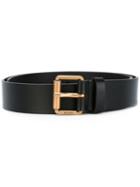 Gucci Bee Printed Belt, Men's, Size: 90, Black, Calf Leather