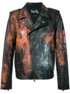 Haculla - Hand Painted Distressed Jacket - Men - Cotton/calf Leather - M, Black, Cotton/calf Leather