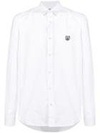 Kenzo Side Tiger Pattern Shirt - White