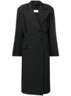 Maison Margiela Long Classic Coat - Black