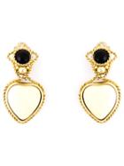 Lanvin Vintage Heart Pendant Earrings