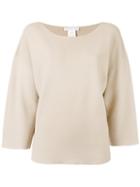 Fabiana Filippi Three-quarters Flared Sleeves Jumper, Women's, Size: 42, Nude/neutrals, Cotton
