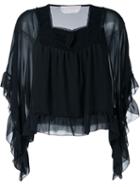 See By Chloé Sheer Frill Trim Blouse