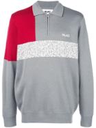 Palace Half Zipped Sweater - Grey