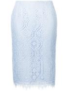 Aula Straight-fit Lace Skirt - Blue