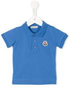 Moncler Kids Embroidered Logo Polo Shirt, Boy's, Size: 18-24 Mth, Blue