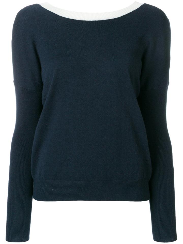 Essentiel Antwerp Contrast-collar Sweater - Blue