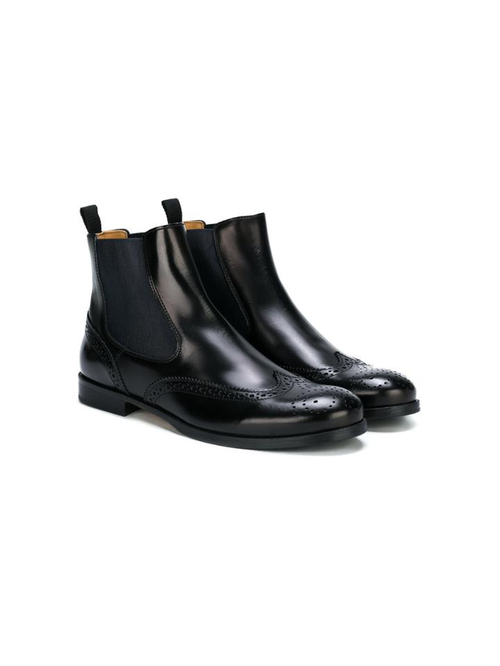 Gallucci Kids Stretch Panel Ankle Boots - Black