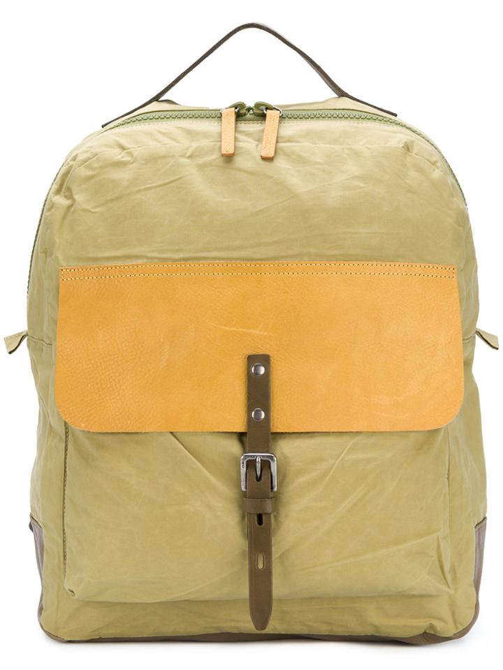 Ally Capellino Ian Waxed Backpack - Green