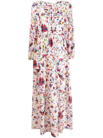 Black Coral Silvy Dress - White