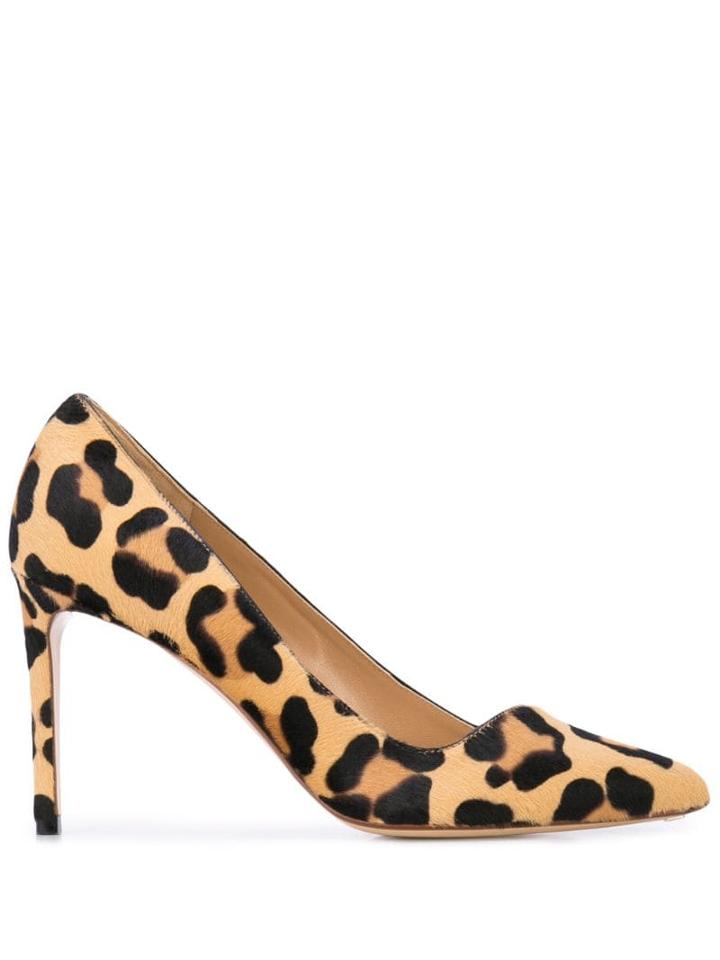 Francesco Russo Leopard Print Pumps - Neutrals