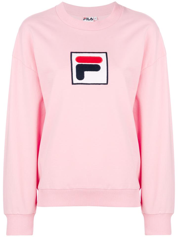 Fila Logo Patch Sweatshirt - Pink & Purple